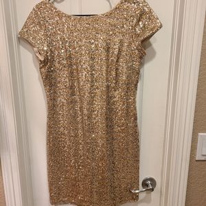 Mixed Metallic Sequin Party Dress Size XS
